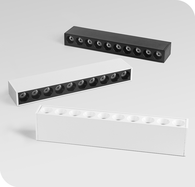Slim Line Surface Mounted LED Grilled Linear Light